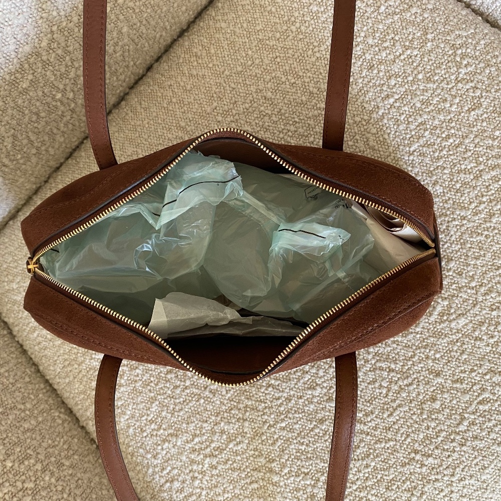 Madewell The Top-Zip Shoulder Bag Soft Mahogany - Picture 8 of 9